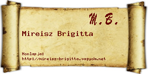 Mireisz Brigitta névjegykártya